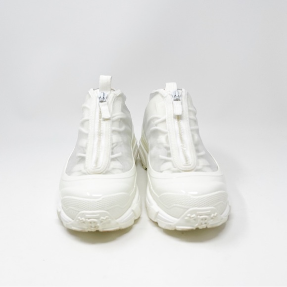 Burberry Arthur White Mesh Low Top Sneakers Chunky Shoes Made In Italy Size 37 - Picture 4 of 15